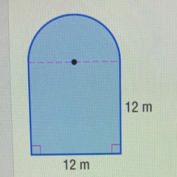 Find the area of the composite figure. Round to the nearest tenth. A.92.5 sq m B. 200.5 sq-example-1