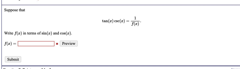 Write f(x) in terms of sin(x) and cos(x).-example-1