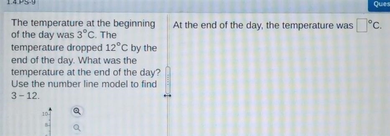 The temperature at the beginning of the day was 3°C. The temperature dropped 12°C-example-1