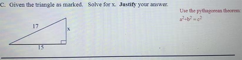 How do I solve this using the Pythagorean theorem-example-1