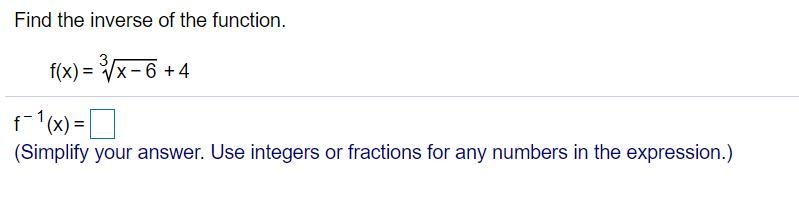 Find the inverse of the function. ​f(x) nothing-example-1