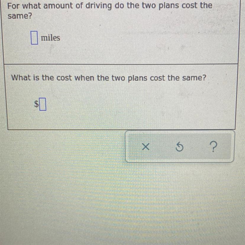 Lella will rent a car for the weekend. She can choose one of two plans. The first-example-1