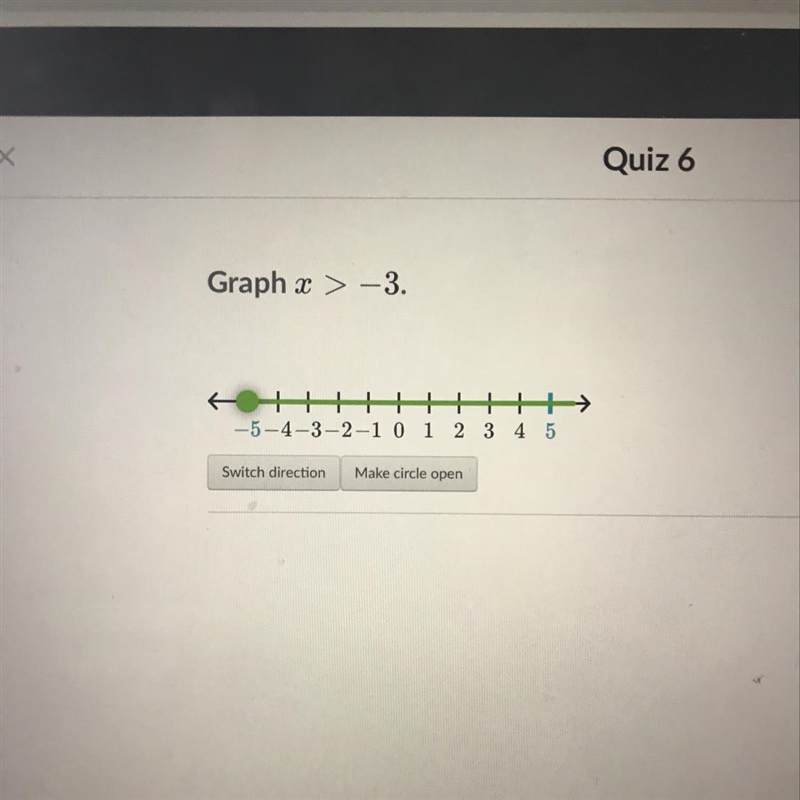 Graph x > -3. Please help soon!!! Thanks!!!!!-example-1