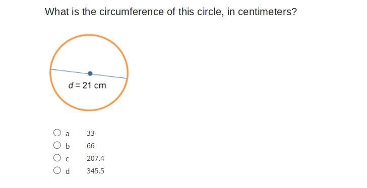 What is the circumference of this circle, in centimeters?-example-1