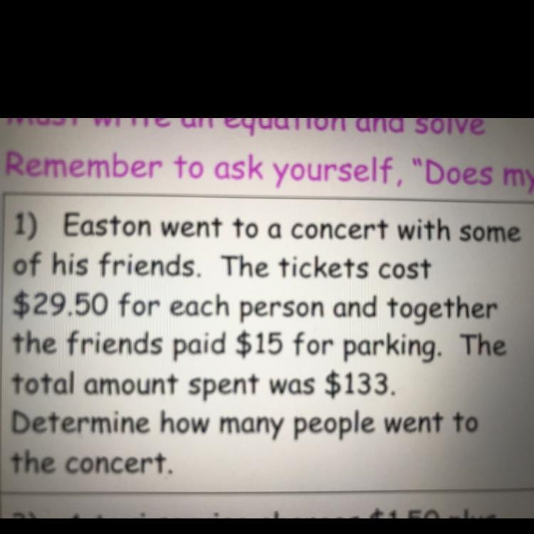 1) Easton went to a concert with some of his friends. The tickets cost $29.50 for-example-1