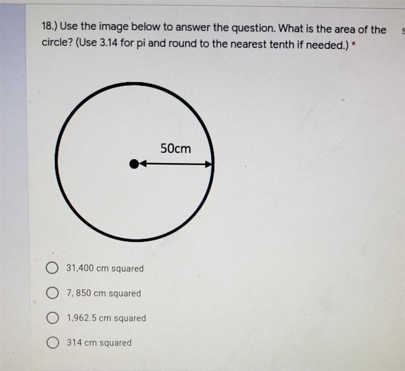 What is the area of the circle ​-example-1