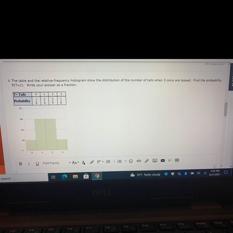 ASAP PLEASE!!The table and the relative frequency histogram show the distribution-example-1