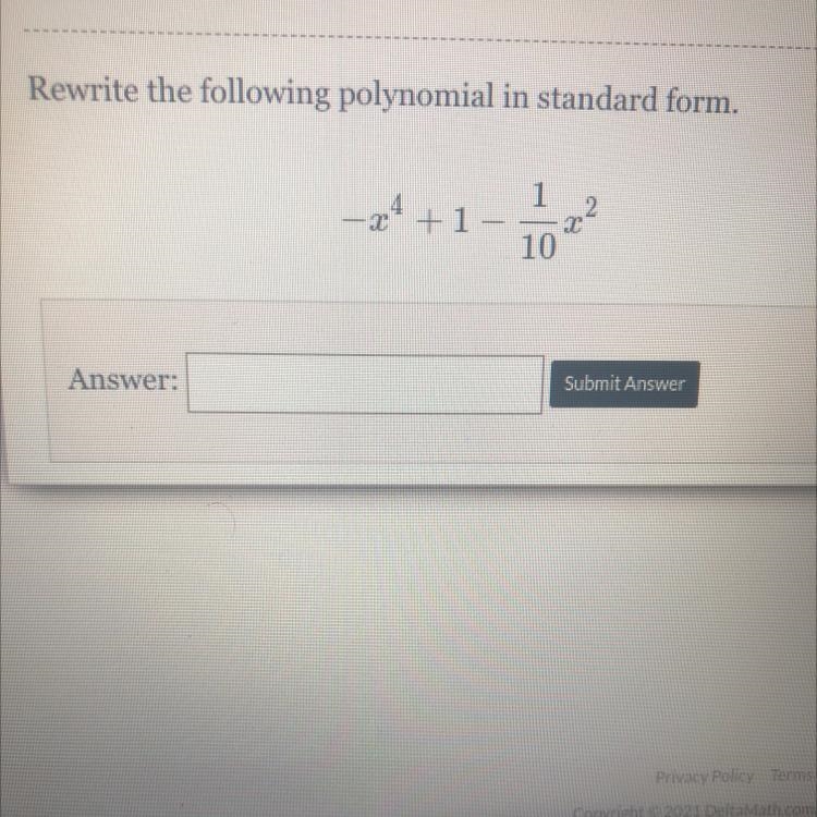 Rewrite the following polynomial in standard form-example-1