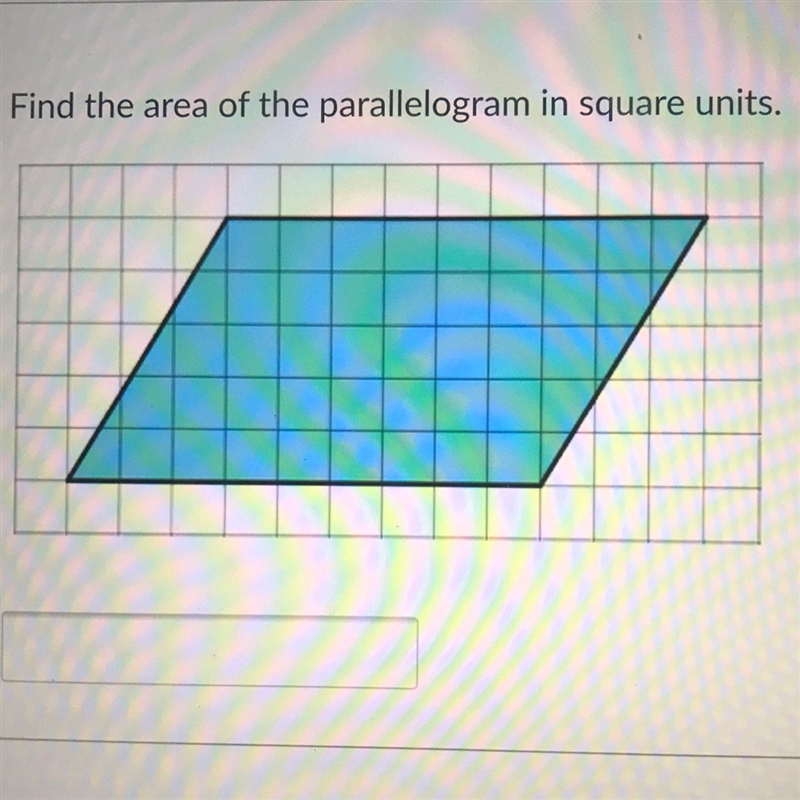 Find the area of the parallelogram in square units.￼-example-1