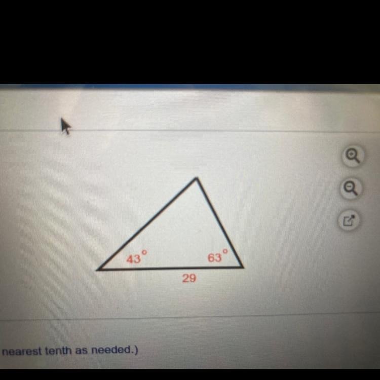 Find the perimeter of the triangle to the right-example-1