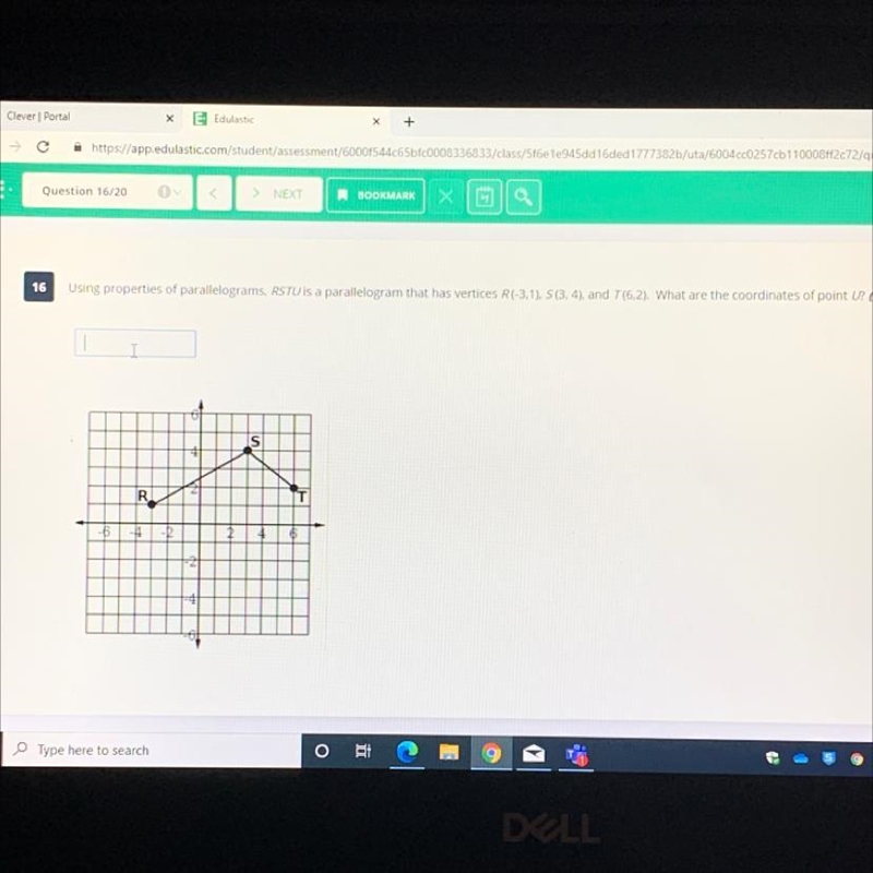 Using properties of parallelograms, RSTU is a parallelogram that has vertices R (-3,1), S-example-1