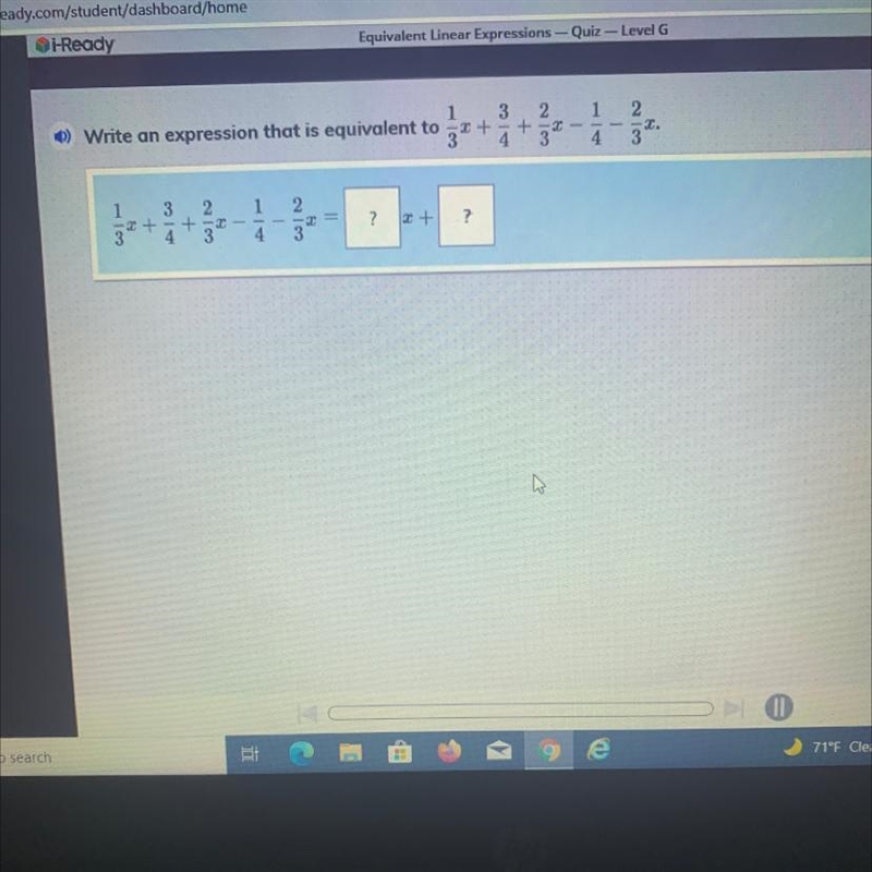 1 3 2 1 Write an expression that is equivalent to -3 + + --- 4 4 ܟܝܐܠܐ 2. -2. 3 1 3 2. 1 -2+ + --- 3 4. 3 4 2 3 -2 2 + ?-example-1