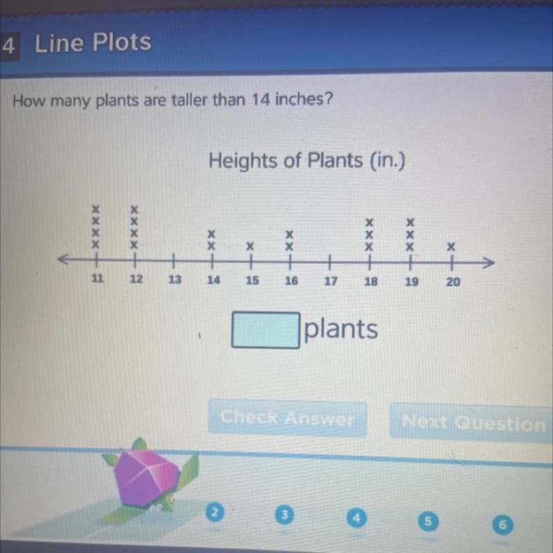 How many plants are taller than 14 inches?-example-1