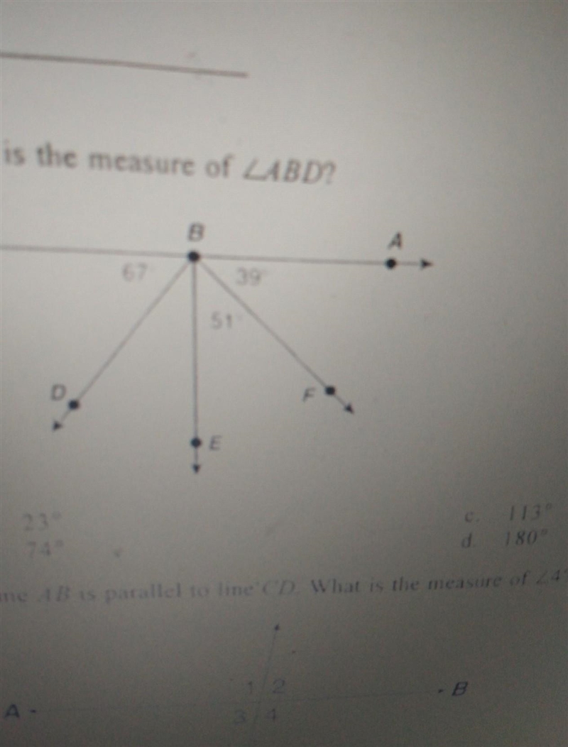 What is the measurement of abd ​-example-1