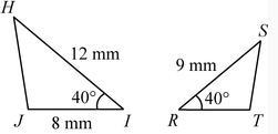 Triangle IHJ is similar to triangle RST. What is the length of side _ RT-example-1