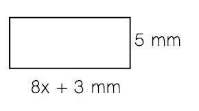 . Simplify an expression for the area of the rectangle shown above-example-1