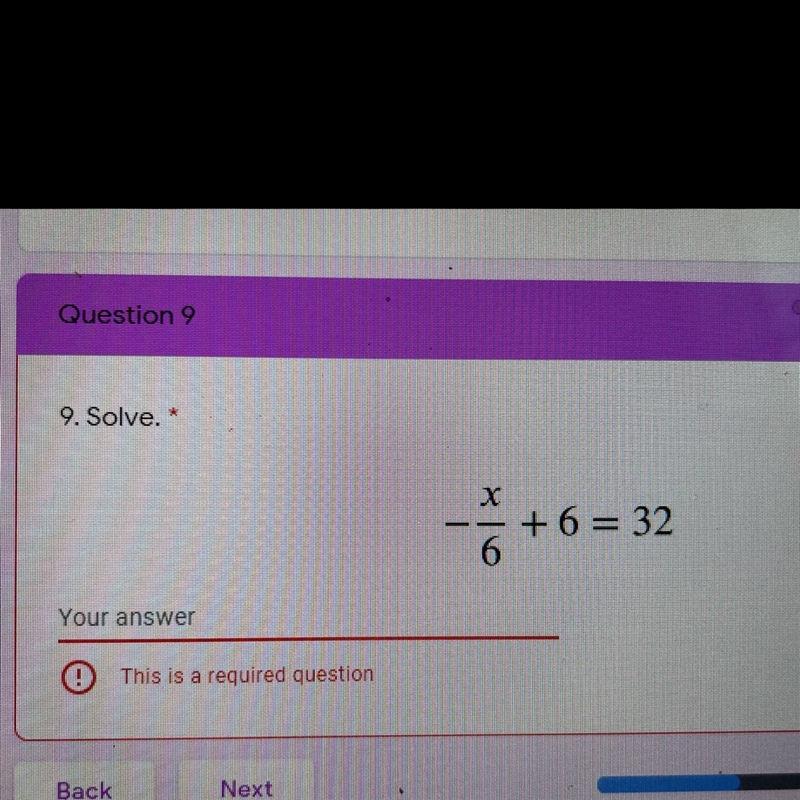 -x/6 + 6 = 32 Please help me! Thank you-example-1