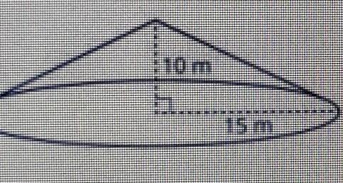 calculate the volume of each cone. Use 3.14 for π. Round answers to the nearest hundredth-example-1