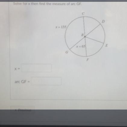 Question 2 Salve for then in the measure of are GF-example-1