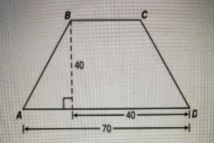 Trapezoid ABCD is shown. What is the length of AB?-example-1