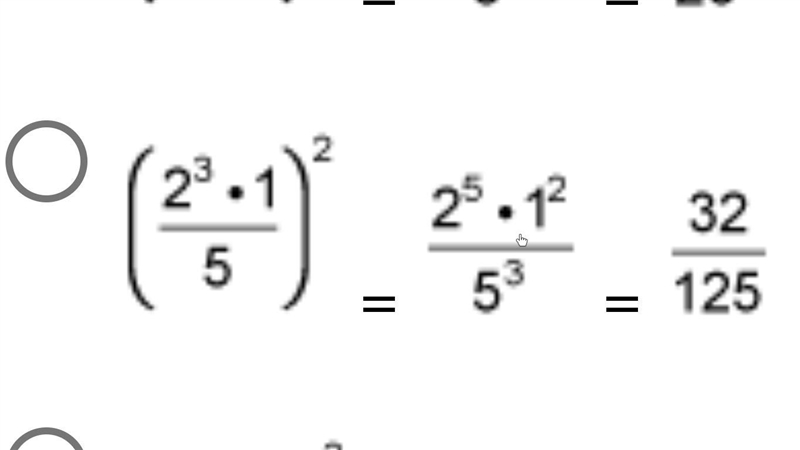 Which of the following correctly simplifies the expression 2 to the power of 3 multiplied-example-2