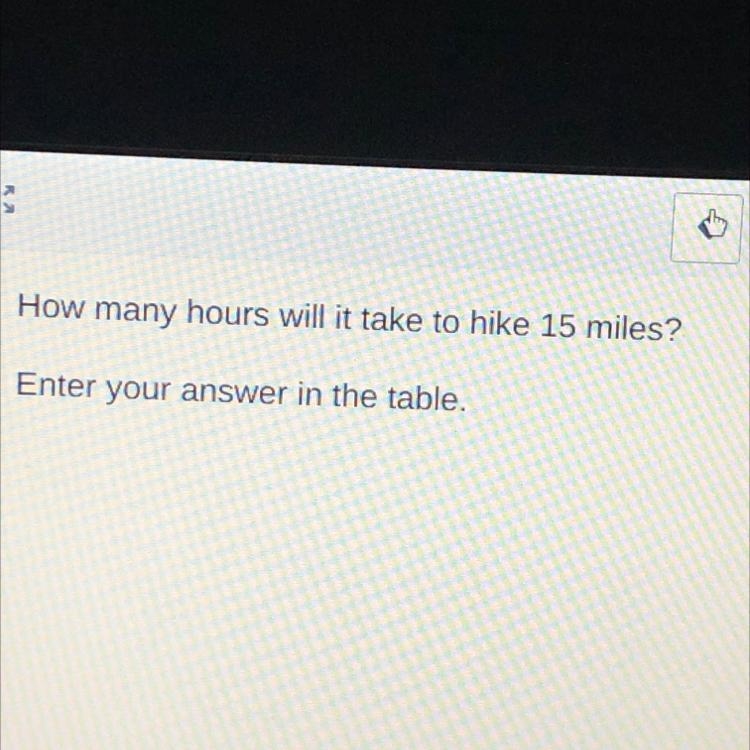 How many hours will it take to hike 15 miles-example-1