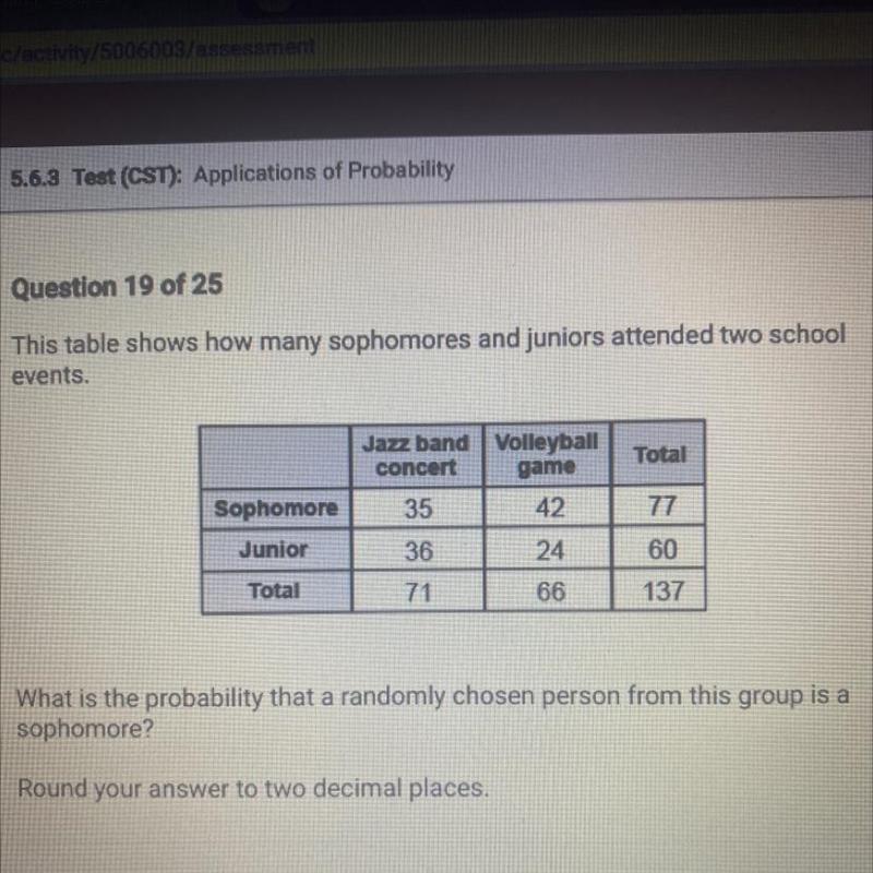 Answer Choices: A. 0.26 B. 0.56 C. 0.52 D. 0.31 If you answer back with a link your-example-1