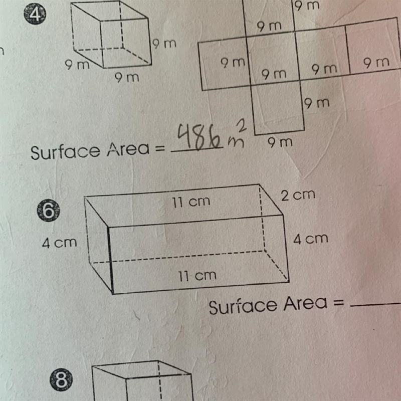 What is the surface area for the figure in the image above one ☝️ #6 pls-example-1