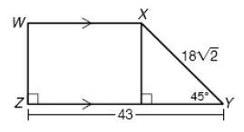 Find the length of WZ a. 25 b. 18 c. 9√2 d. 9-example-1