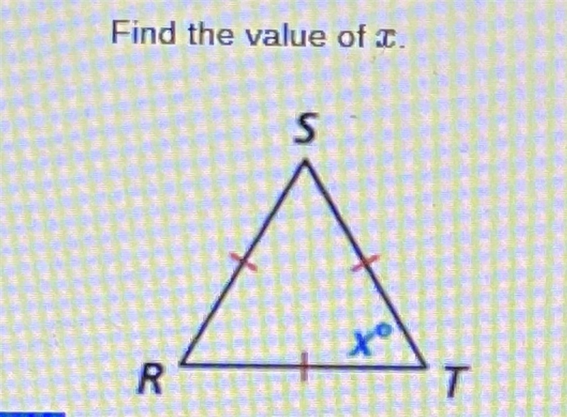 PLEASE HELP ME THIS IS TIMED find the value of x srt :(-example-1