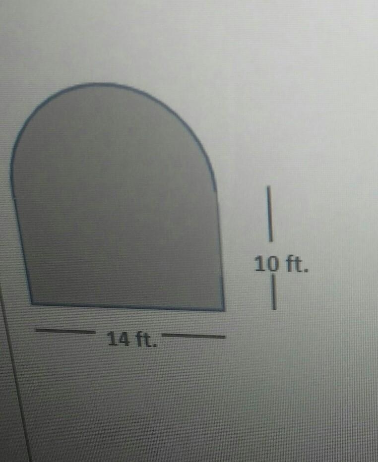 14). Deconstruct to find the area of the figure below 10 ft. 14 ft.​-example-1