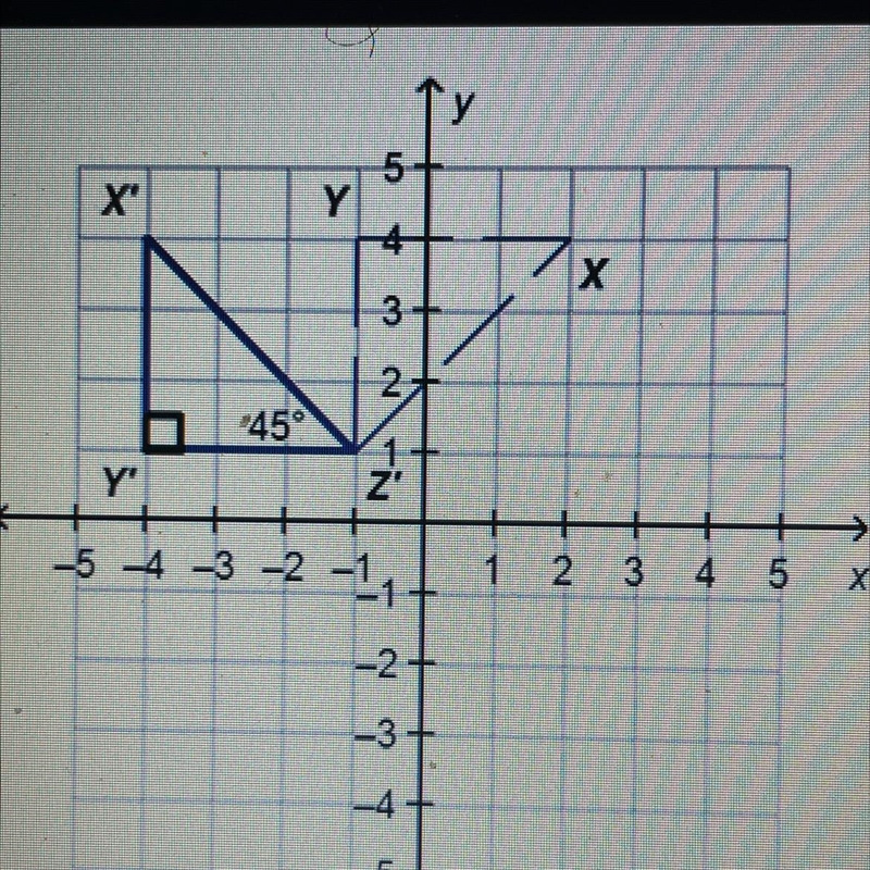 Please help quick (timed) What isometric transformation was Applied to triangle XYZ-example-1