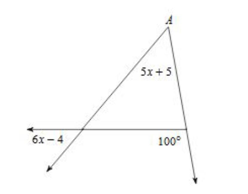 Need help ASAP !!!! Solve for angle A-example-1