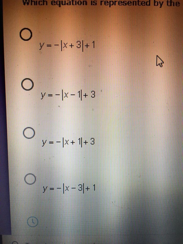 Which equation is represented by the graph?-example-1