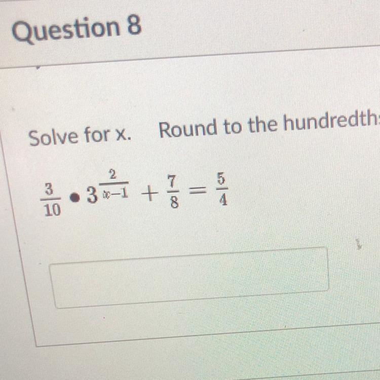 Solve for x, round to hundredths place-example-1