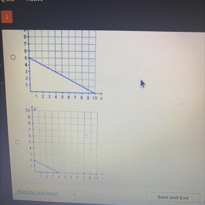 Which figure could be the result of dilating this triangle with a scale factor greater-example-1