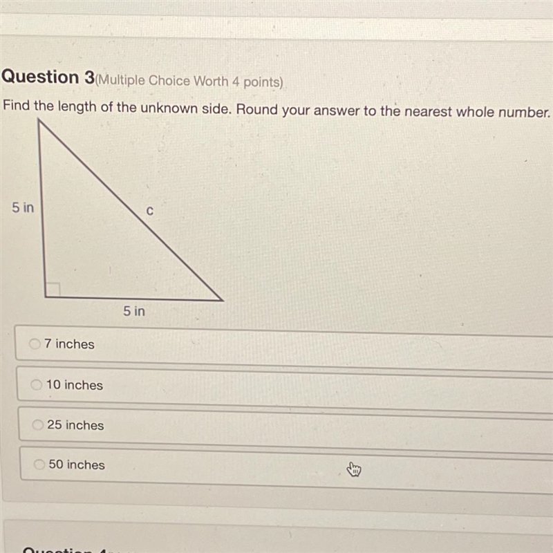 IN THE MIDDKE IF EXAM PLS HELPQuestion 3(Multiple Choice Worth 4 points) Find the-example-1