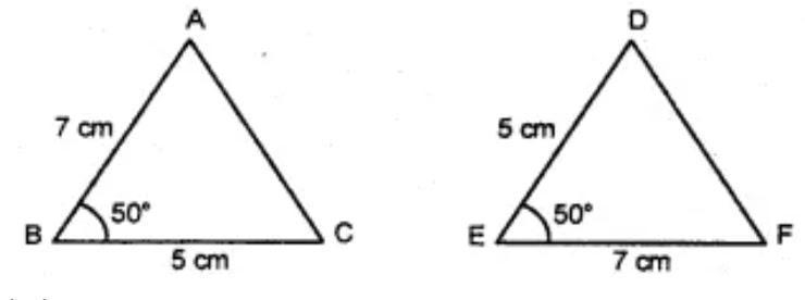 Given triangles are congruent. * True False None of these-example-1