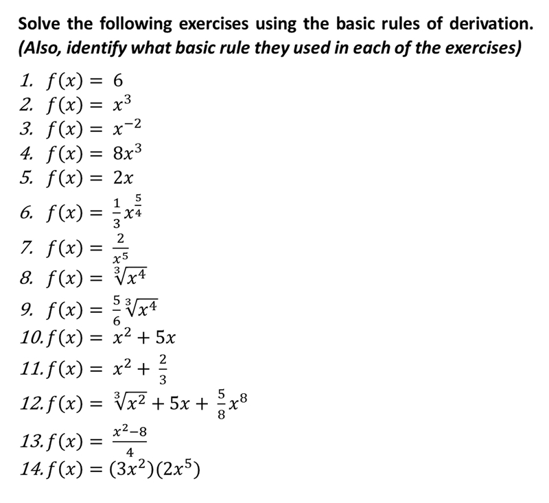 Derivatives using the derivation rules:-example-1