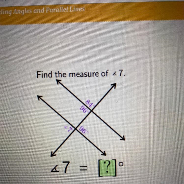 Find the measure of 7￼-example-1