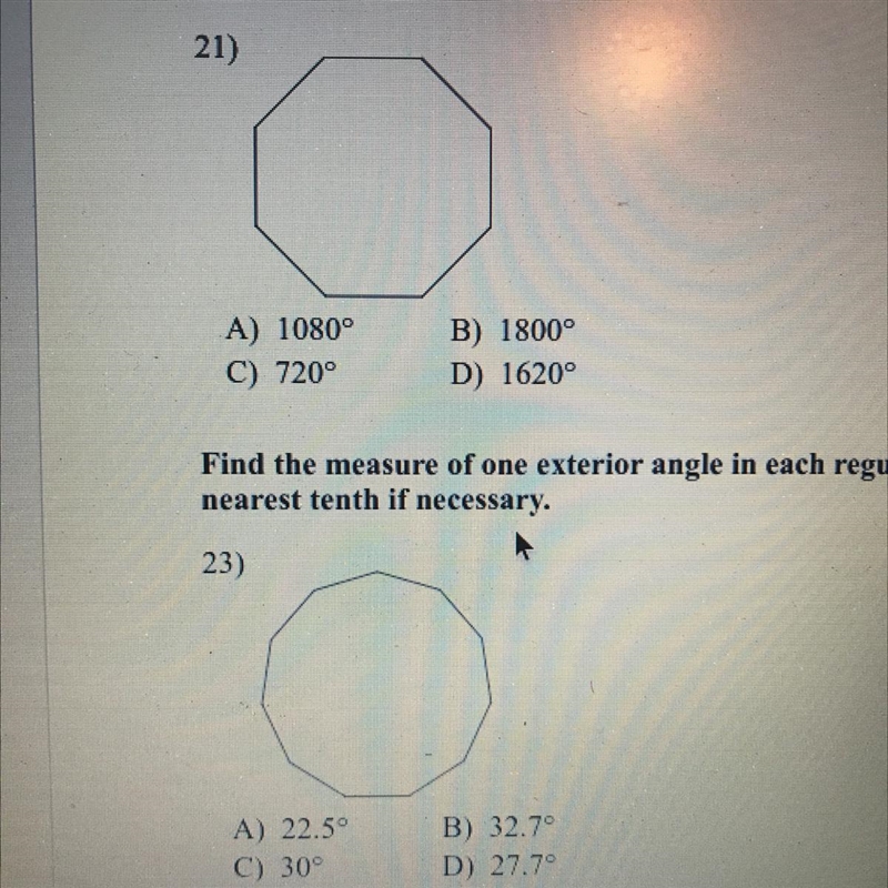 A) 1080° C) 720° B) 1800° D) 1620-example-1