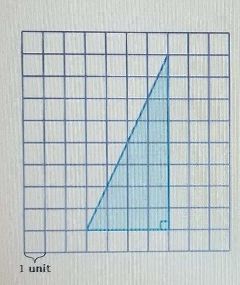 Find the area of the right triangle.​-example-1