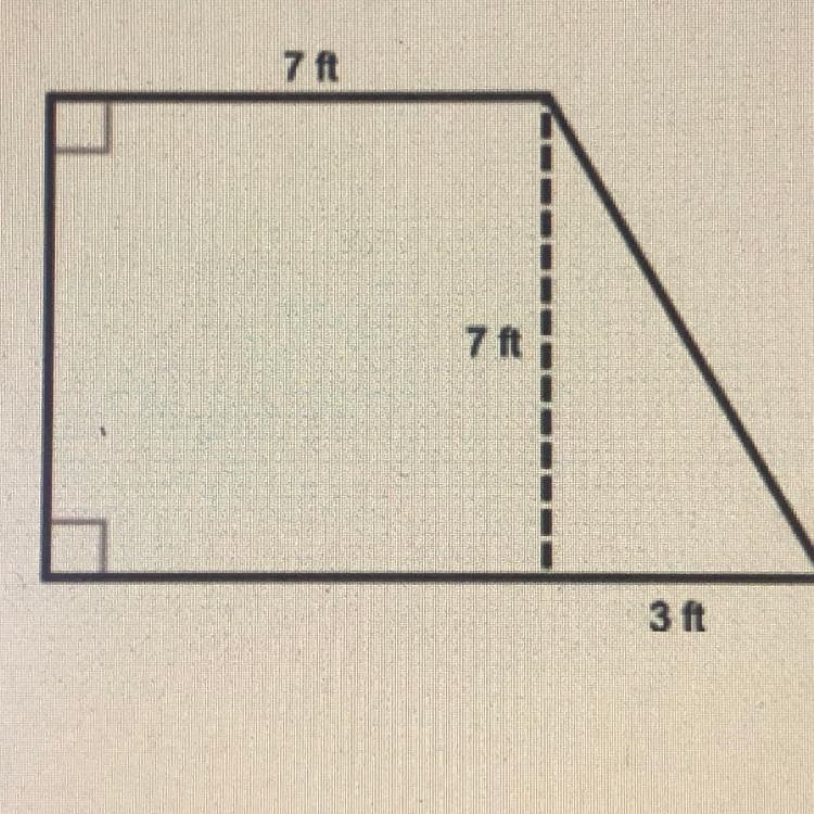 A doghouse is to be built in the shape of a right trapezoid, as shown below. What-example-1