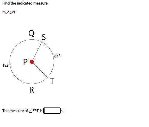 Find the indicated measure of angle SPT-example-1