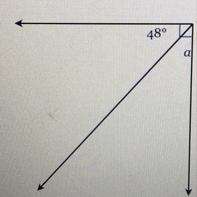 Find the measure of the missing angle-example-1