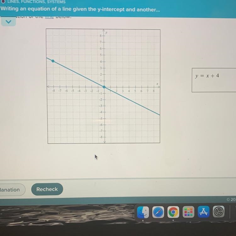 Please help asap …Write an equation of the line below-example-1