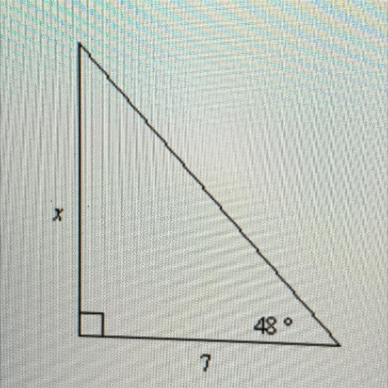 Find the value of x to the nearest tenth. 7.8 4.7 8.4 5.2 “No scam Links, if you send-example-1