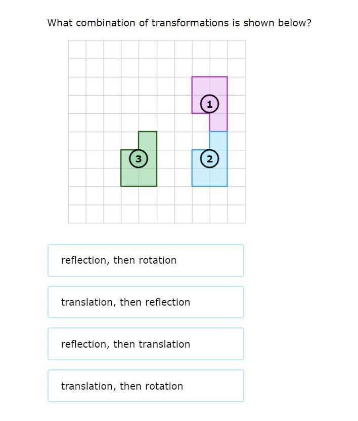 What combination of transformations is shown below?-example-1