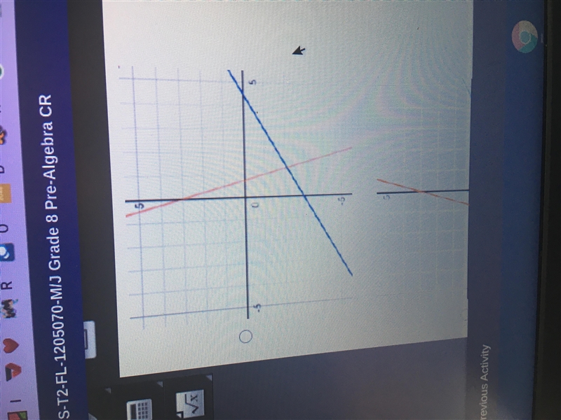 Which graph shows the system of equations 4x+y=3 and 2x-3y=3?-example-2