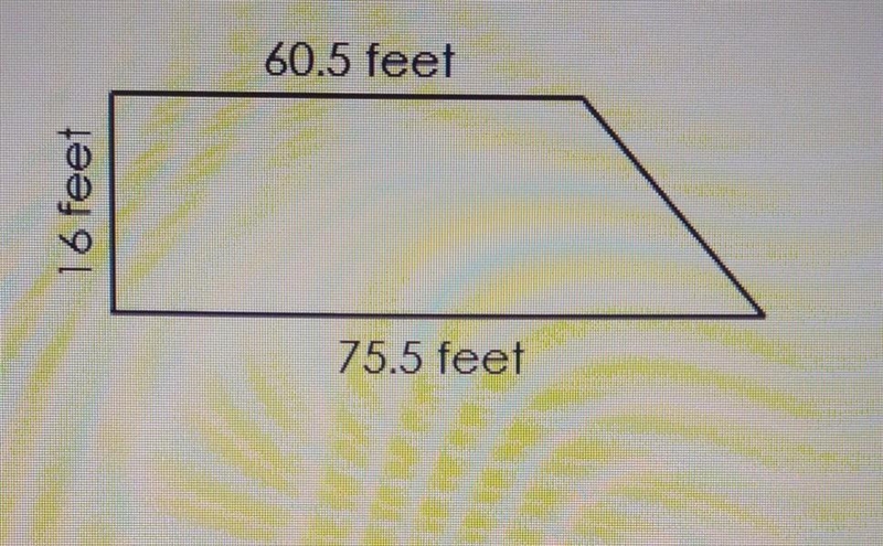 The figure shows the dimension of a city park in feet what is the area of the park-example-1